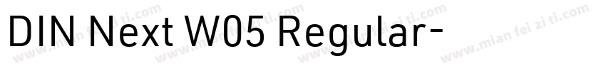 DIN Next W05 Regular字体转换